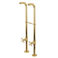 Kingston Brass Freestanding Supply Line Package, Polished Brass CC266S2AX